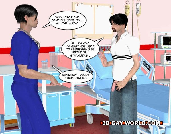 Bedside manners of gay doctor 3D hentai comics gay medical fetis #69413567