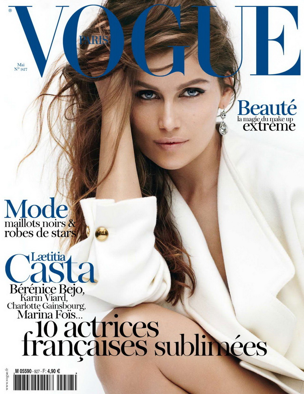 Laetitia Casta showing off her bare ass in May 2012 issue of Vogue France #75265415
