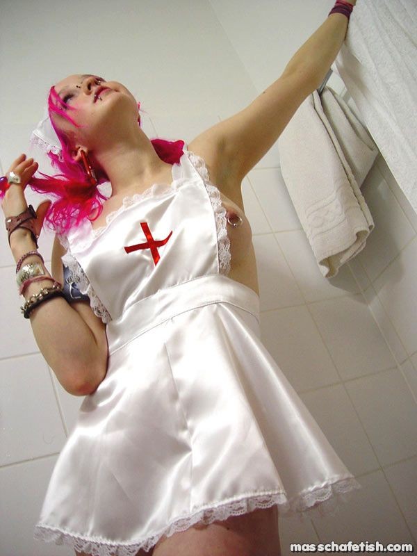 Pink haired goth nurse Masscha will take care of all your needs #70543790