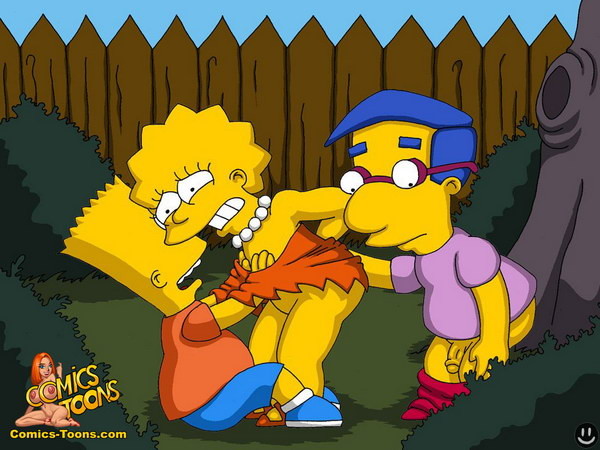 Bart Melhaus che scopa Lisa Simpson a malapena
 #69609917