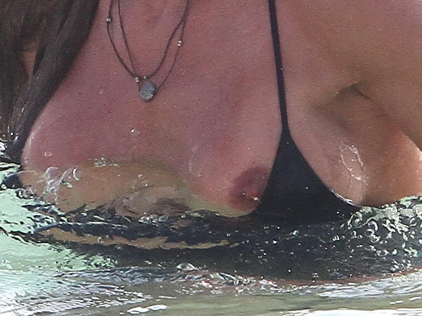 Kelly Bensimon nipple slip at the beach on 'The Real Housewives of New York City #75263863