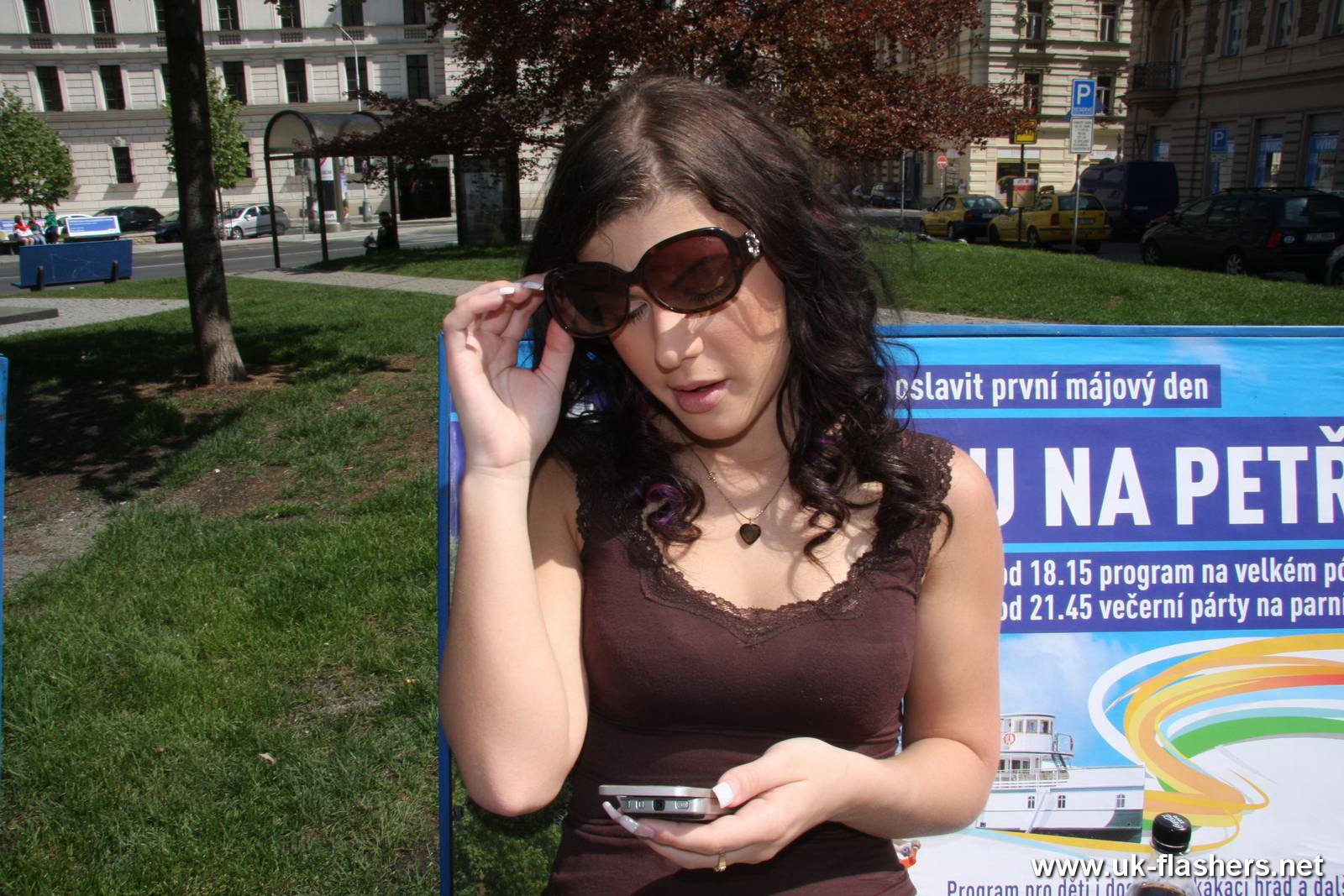 Amateur couple meet up for a date in the city where he toys with #67322879