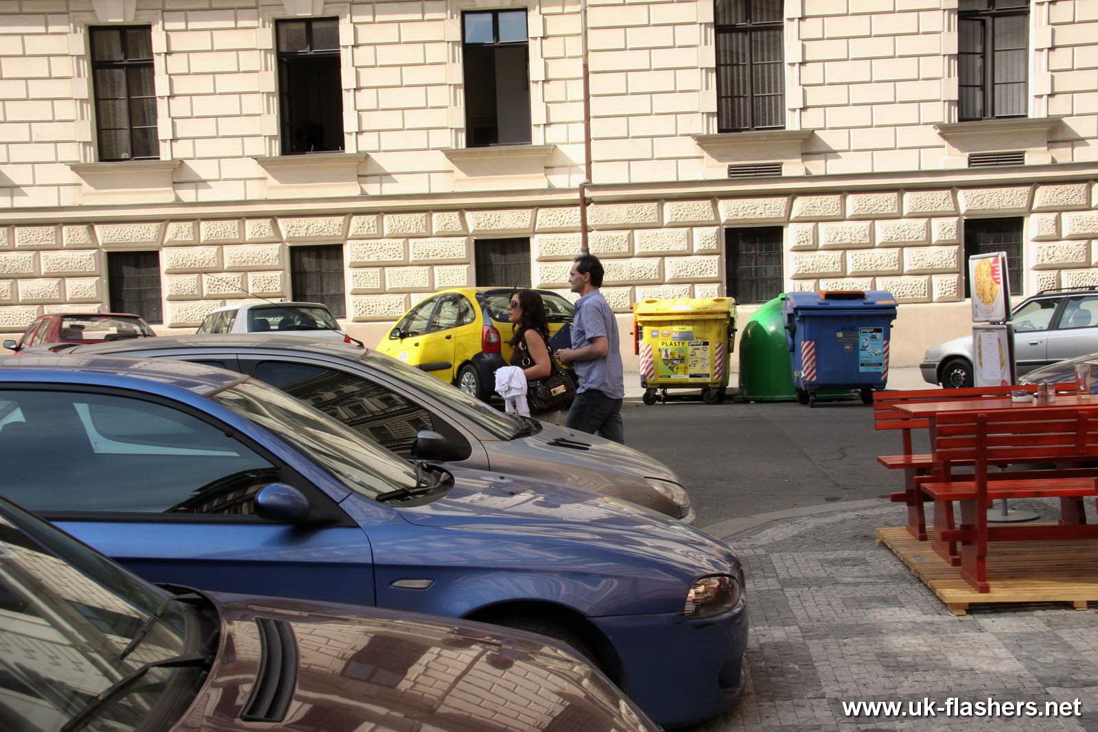 Amateur couple meet up for a date in the city where he toys with #67323031