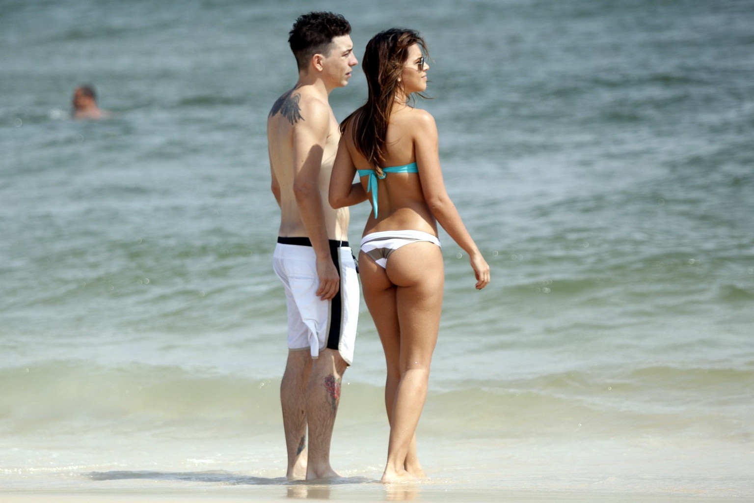 Mariana Rios exposing her hot body in thong bikini at Barra da Tijuca beach in R #75249504