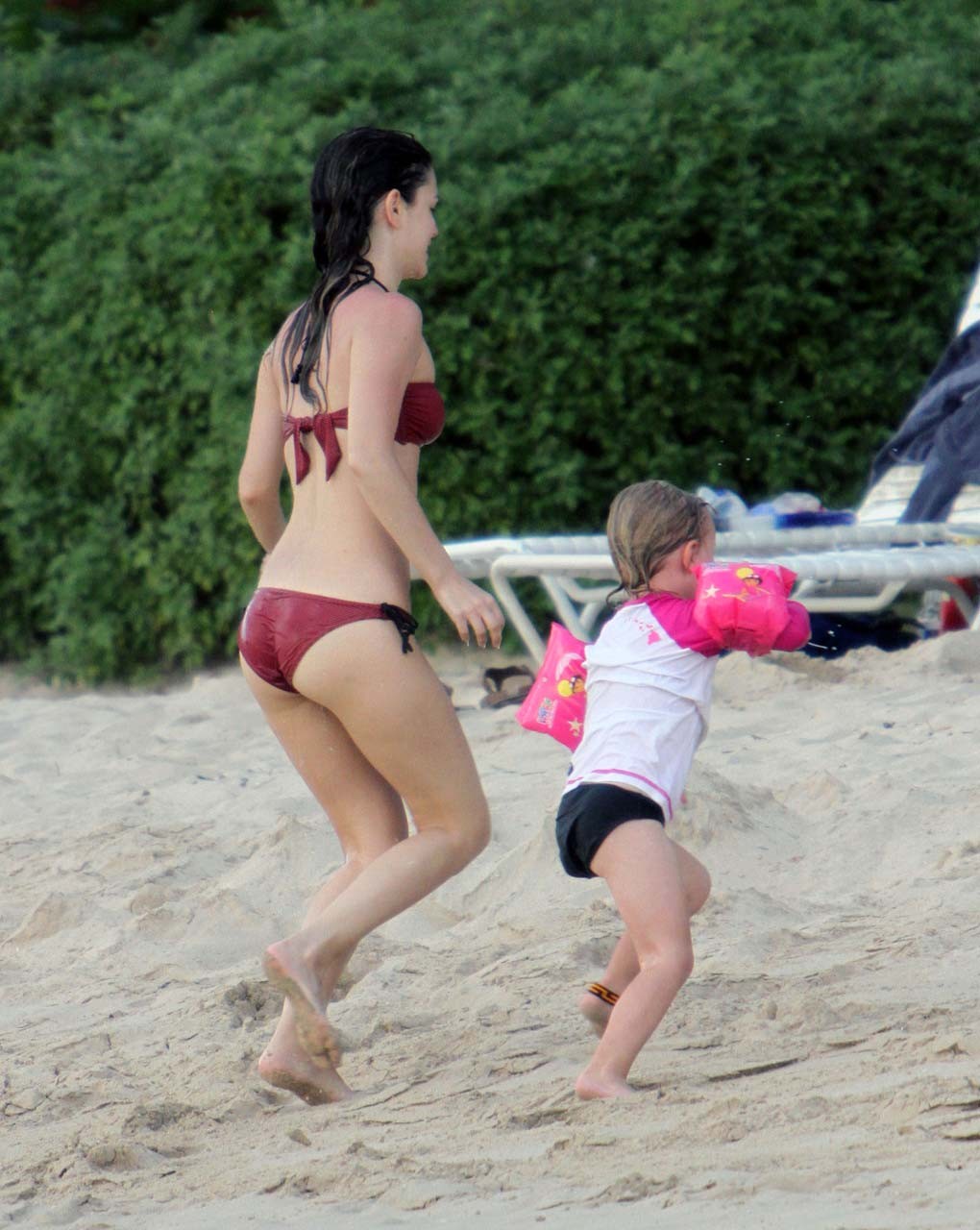Rachel Bilson posing on beach and showing her sexy bikini body #75307326
