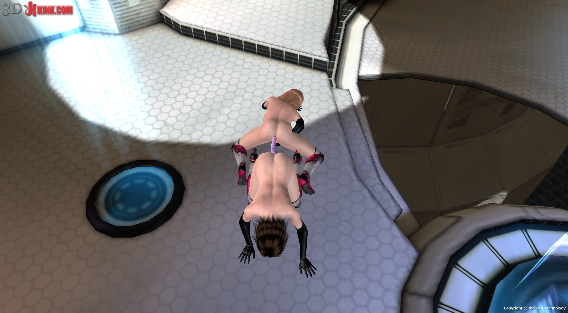 Hot BDSM sex action created in virtual fetish 3d sex game! #69357759