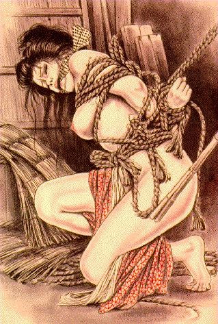 Opere d'arte giapponese di feticismo sessuale e bondage in corda
 #69646693
