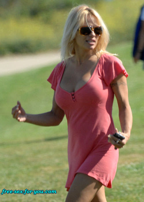 Pamela Anderson che mostra la sua bella figa rasata e le sue grandi tette
 #75420558
