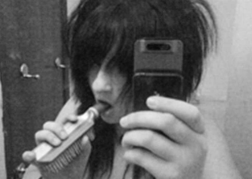 Hot B&amp;amp;W photos from these emo girlfriends #75709273