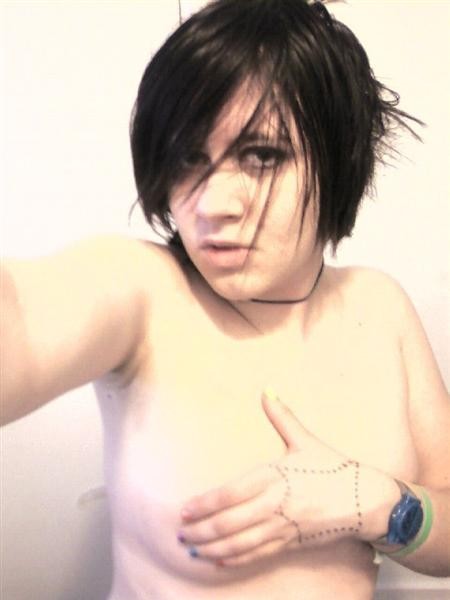 Pics of emo sluts with their tits showing #75711946