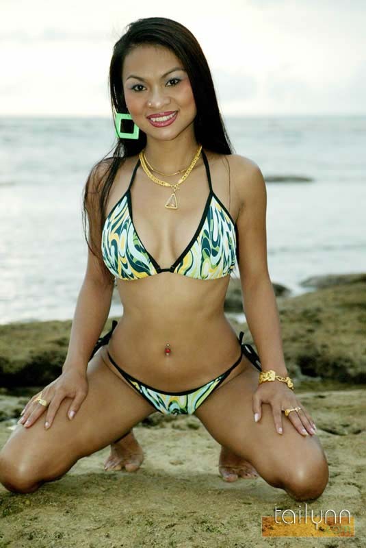 Asian cutie Tailynn posing on a Thai Beach #67824973