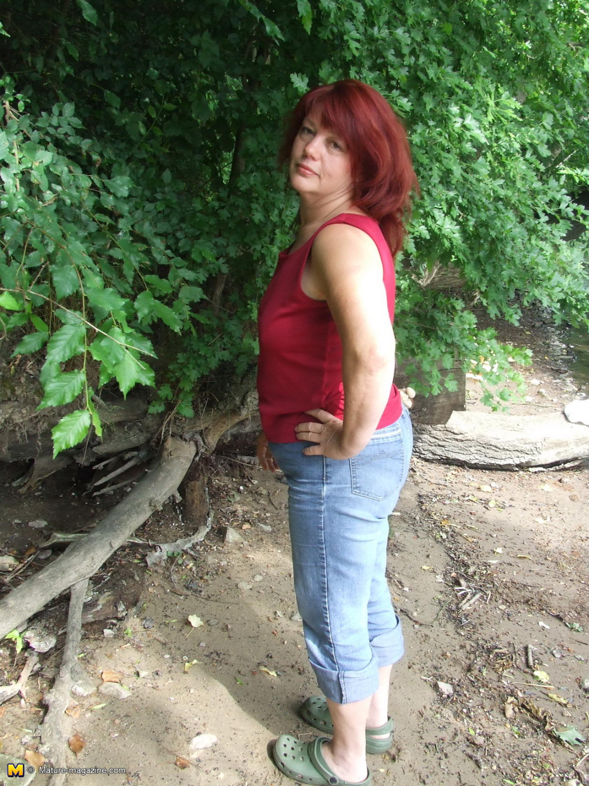 This mature nympho loves to get naked outdoors #71734512