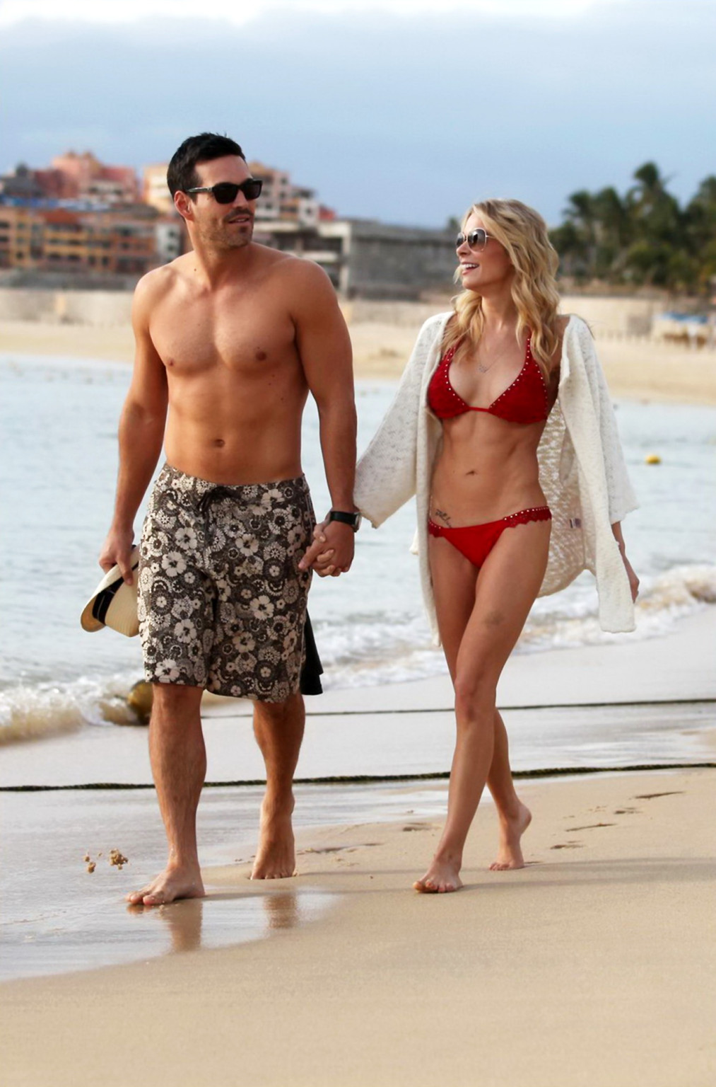 LeAnn Rimes wearing sexy red bikini on the beach in Cabo San Lucas #75322089