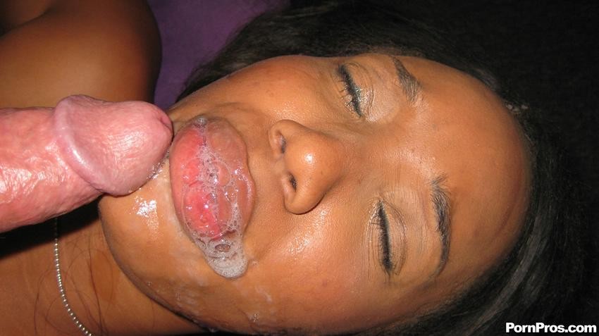 rounded assed black girl blasted with cum on her face #73408051