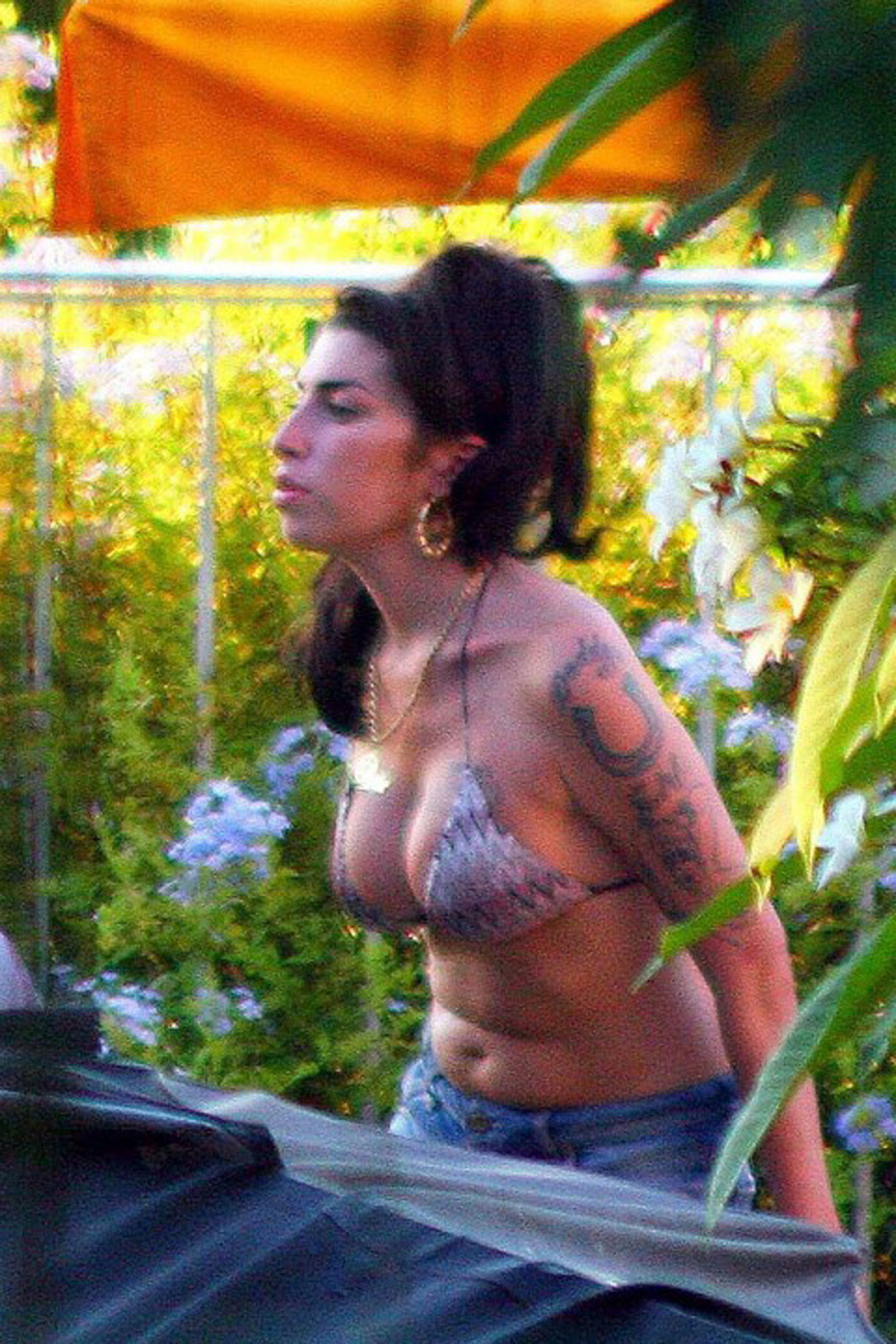 Amy winehouse mostrando su cuerpo sexy en bikini y sus enormes pezones
 #75321379