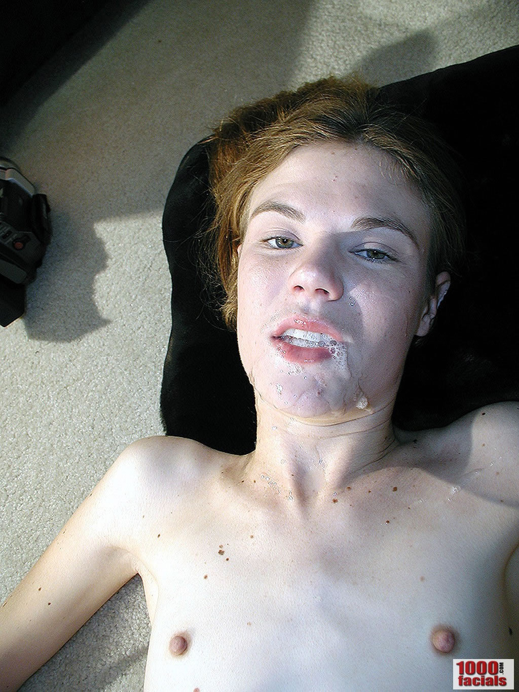 Petite Teen Gets Face Covered With Hot Sperm #75816427