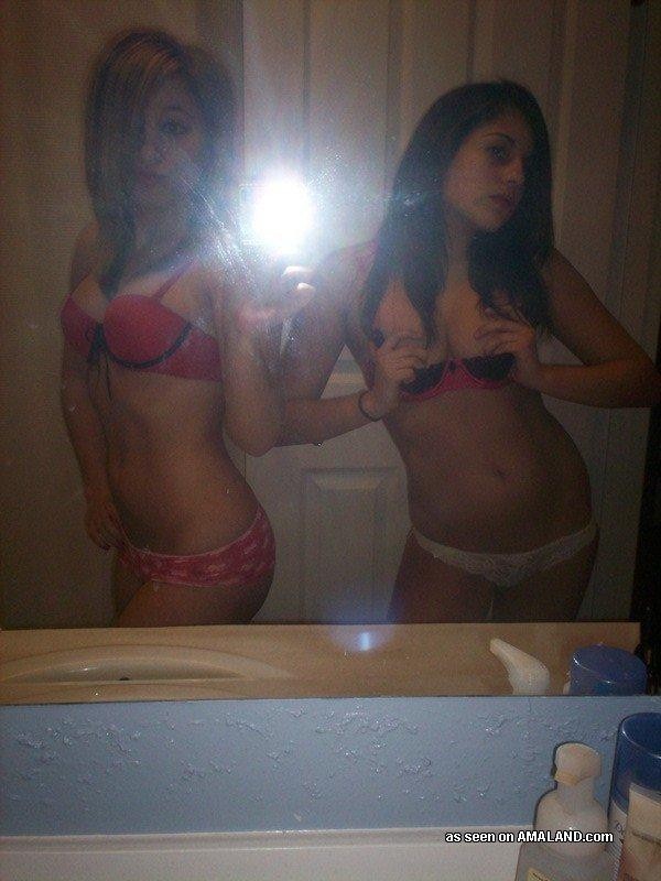 Girlfriends showing off their tight bodies on cam #75697715