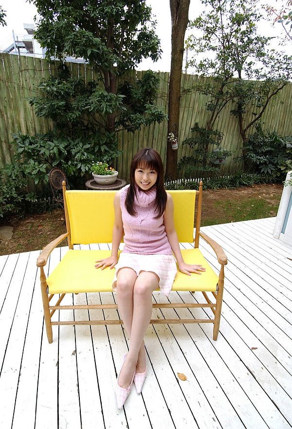 Asian teen is a model in her pink clothes #69842193