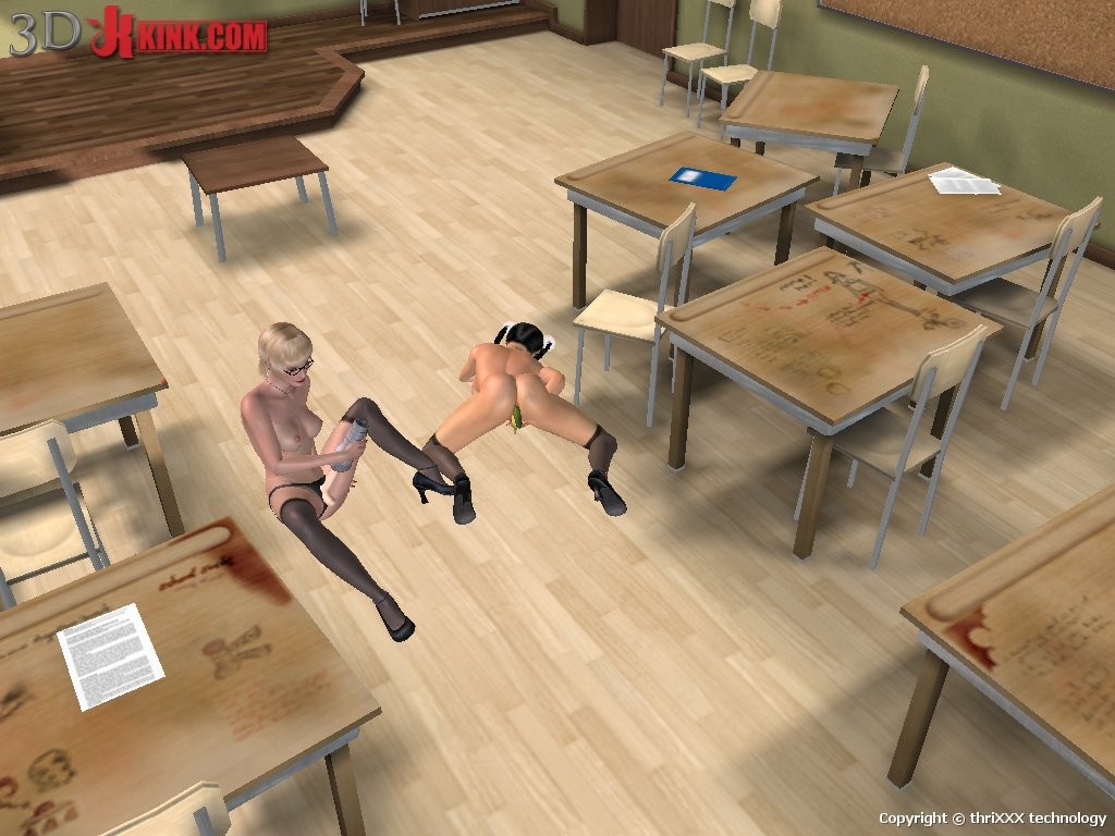 Hot BDSM sex action created in virtual fetish 3d sex game! #69587238