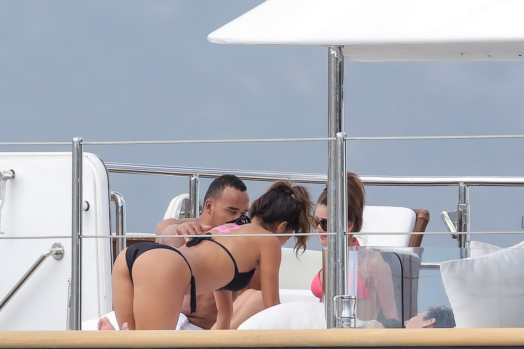 Nicole Scherzinger showing off her bikini body on a yacht in Monte Carlo #75195392