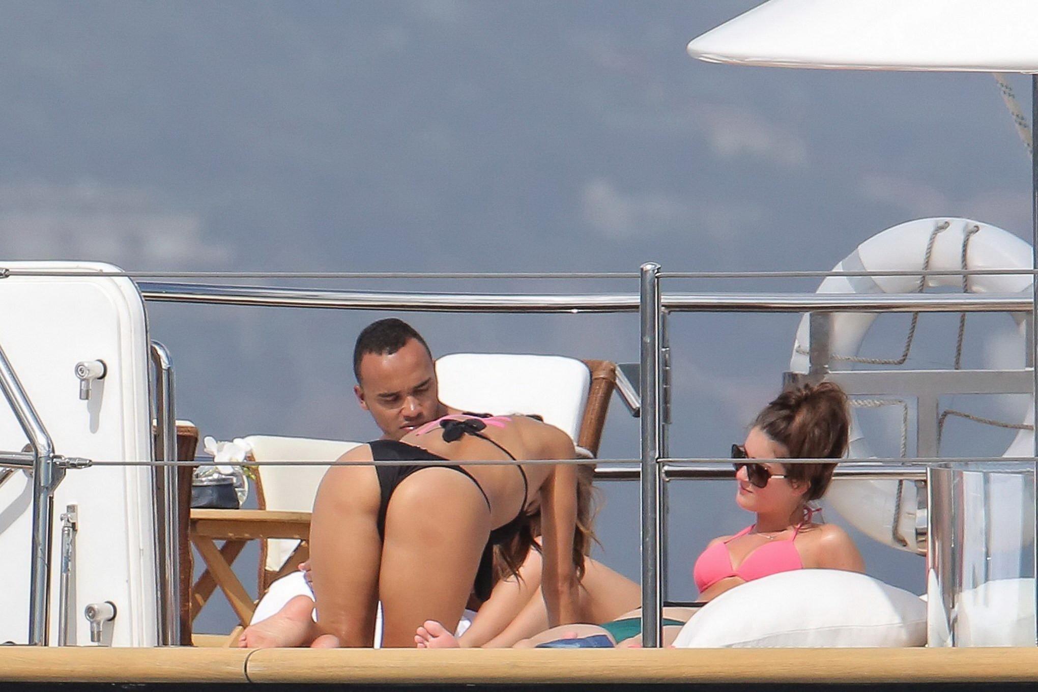 Nicole Scherzinger showing off her bikini body on a yacht in Monte Carlo #75195396