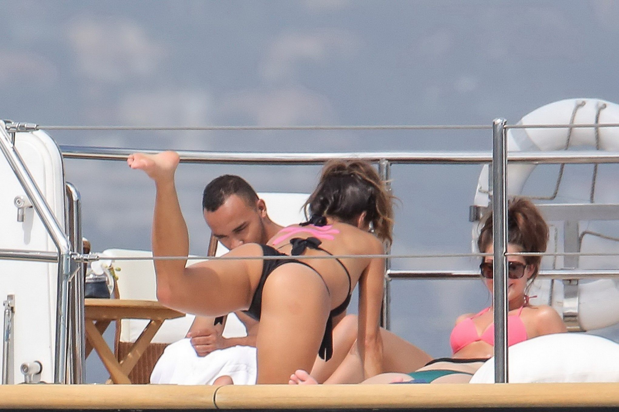 Nicole Scherzinger showing off her bikini body on a yacht in Monte Carlo #75195400