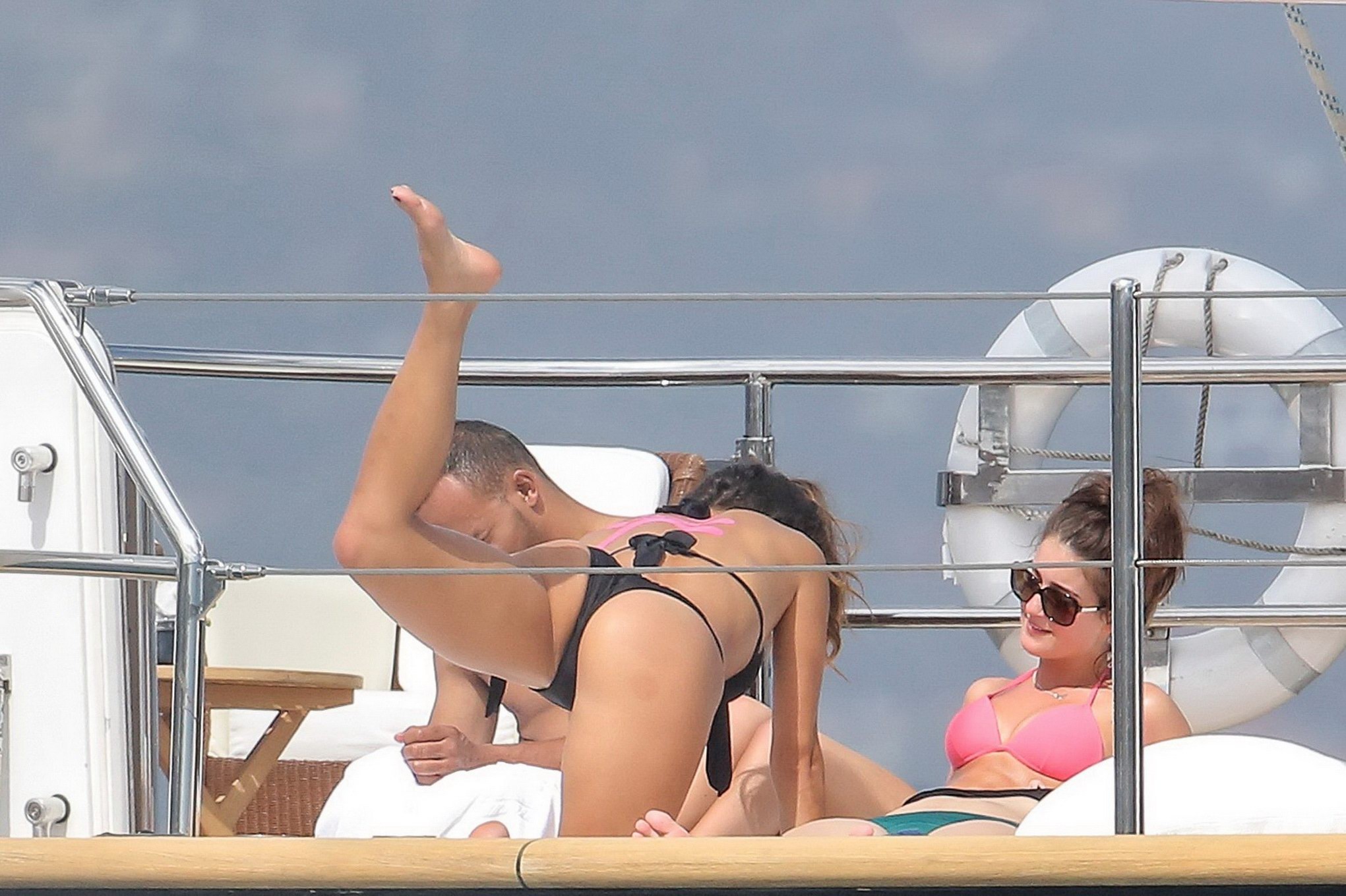 Nicole Scherzinger showing off her bikini body on a yacht in Monte Carlo #75195403