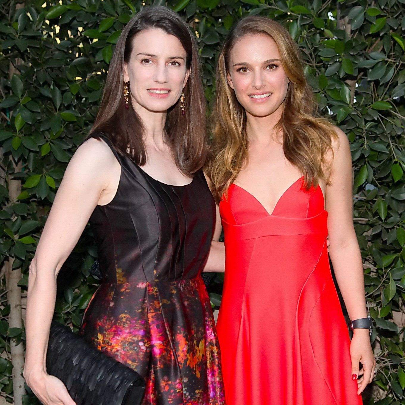 Natalie Portman showing big cleavage in a red hot maxi dress at the 2013 Los Ang #75227785