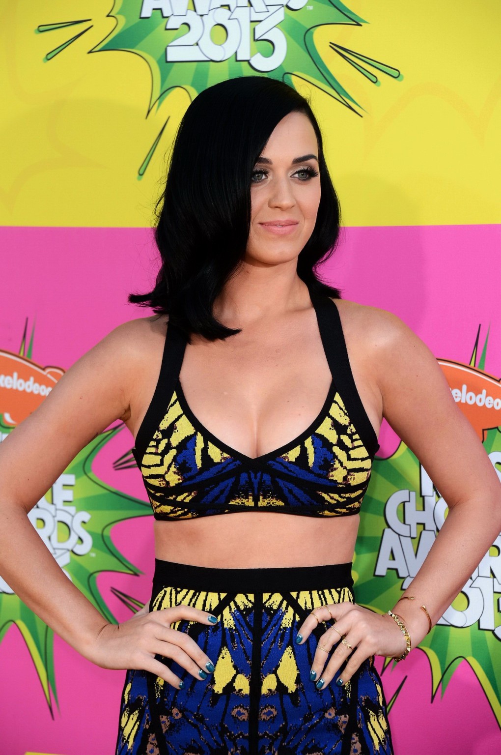 Katy Perry wearing tiny belly top and short skirt at 26th annual Ki's Choice Awa #75237624