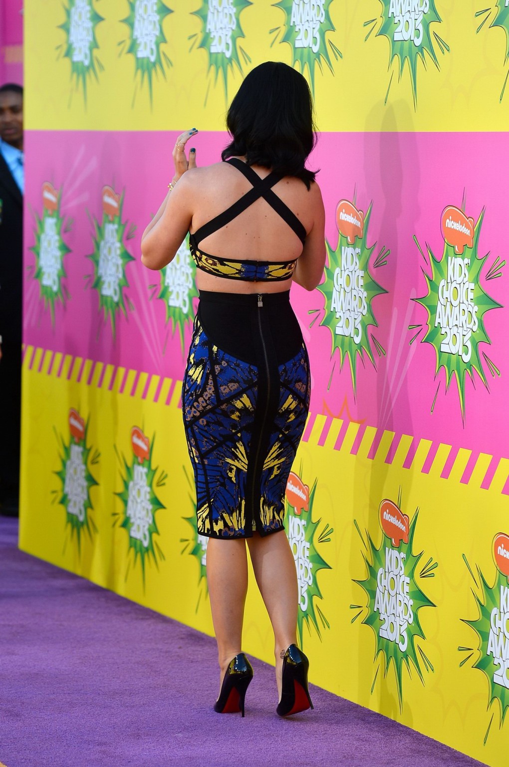 Katy Perry wearing tiny belly top and short skirt at 26th annual Ki's Choice Awa #75237701