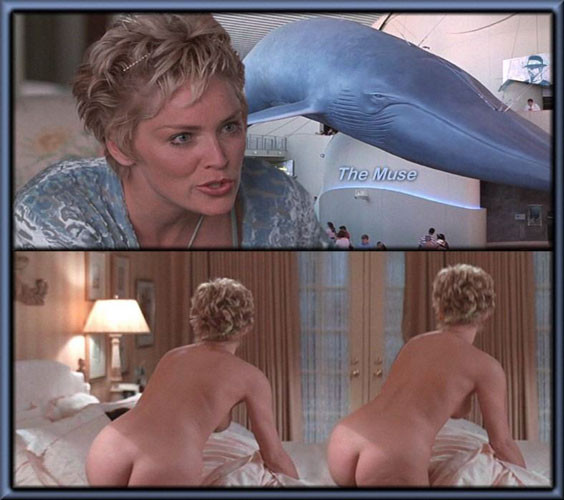 Sharon Stone posing very sexy and exposed pussy #75442358