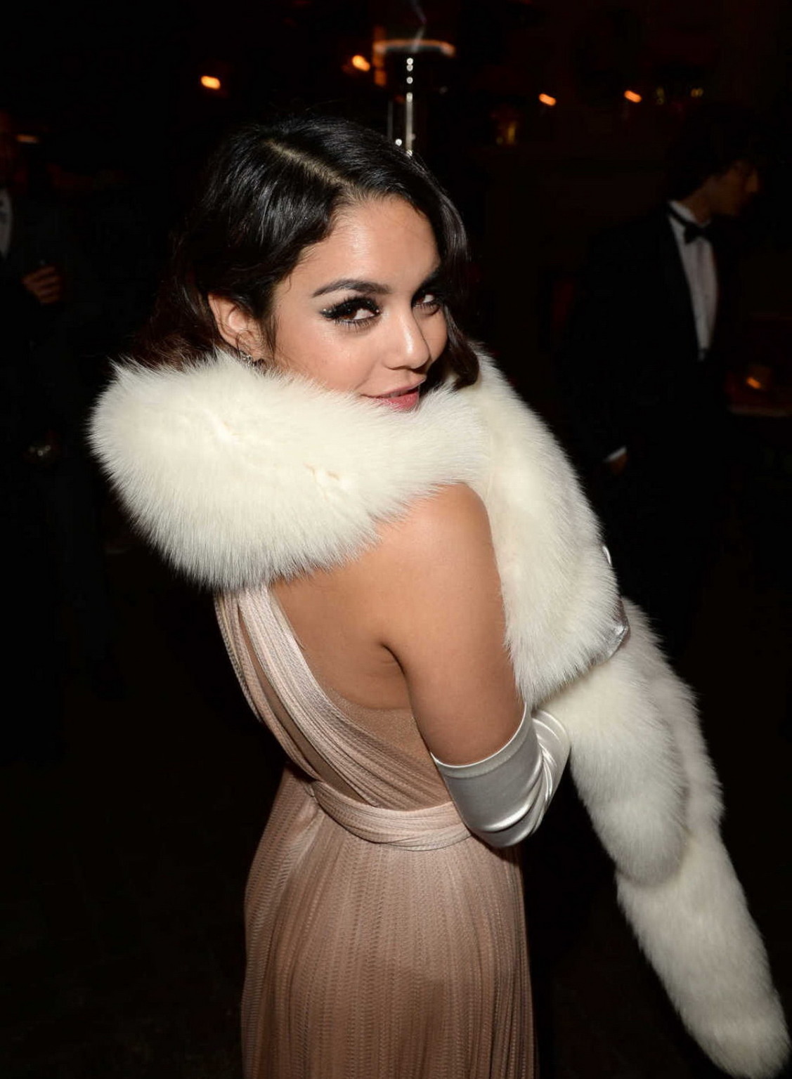 Vanessa Hudgens Braless Showing Huge Cleavage At Her 25th Birthday Party At No V