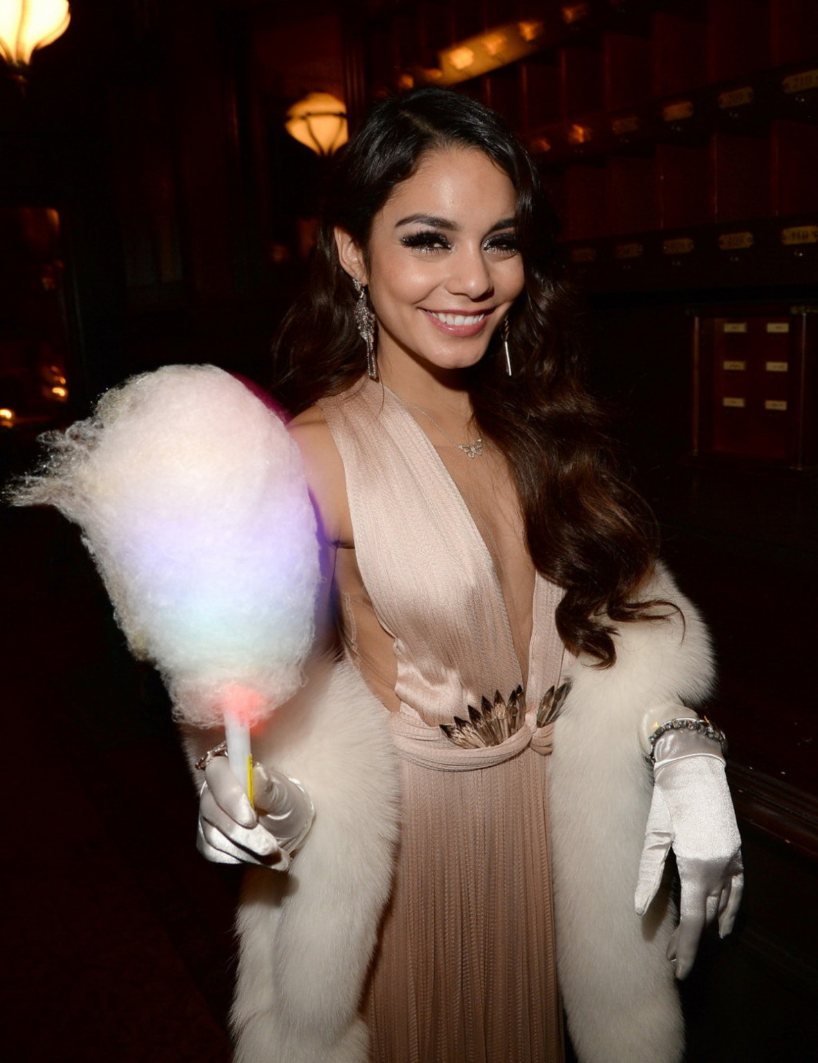Vanessa hudgens braless showing huge cleavage at her 25th birthday party at no v
 #75210180