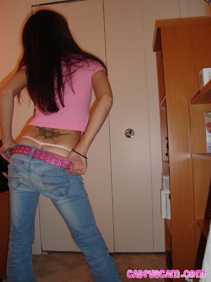 Casey in jeans and a gstring #70008456