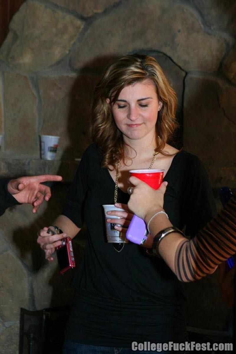 Drunk college blonde slut fucking in public at party #75731676