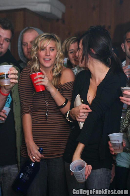 Drunk college blonde slut fucking in public at party #75731725