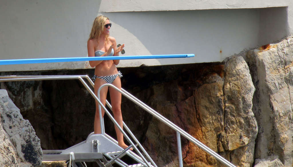 Abigail Clancy exposing her sexy body and hot ass in bikini on beach #75342030