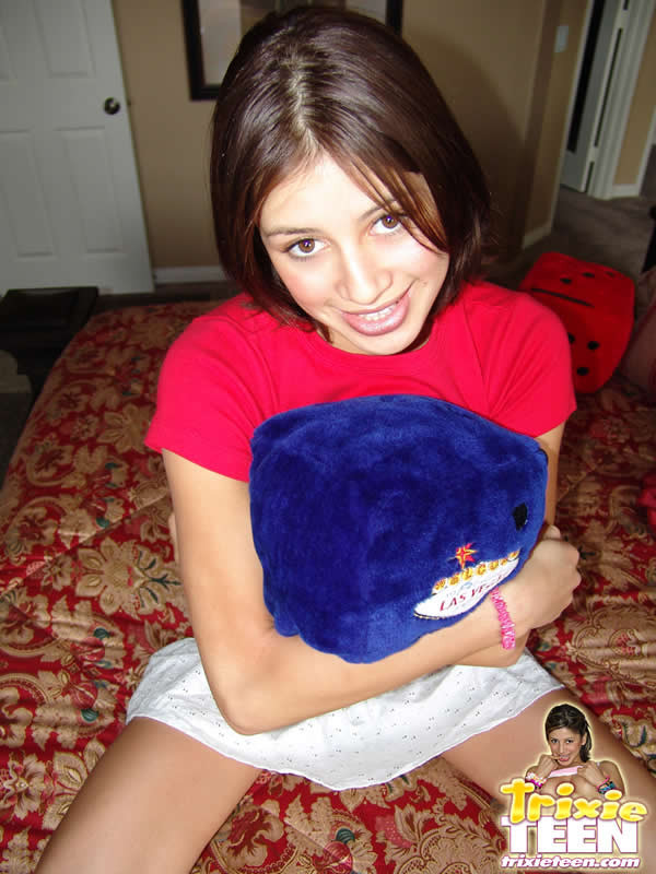 Cute brunette teen trixies perky tits
 #75062819