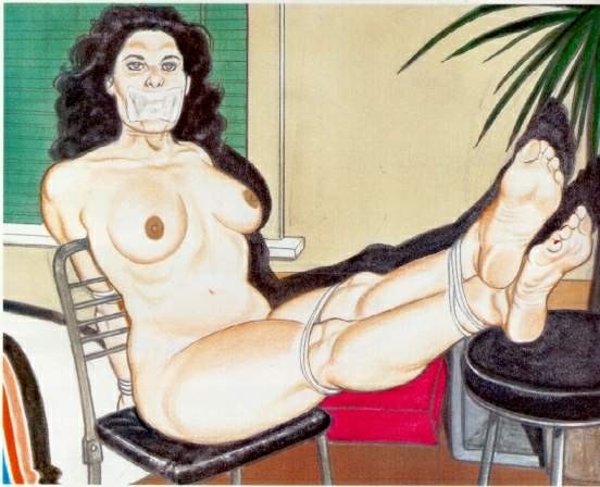 縄で縛られた美しい女性たち
 #69691935