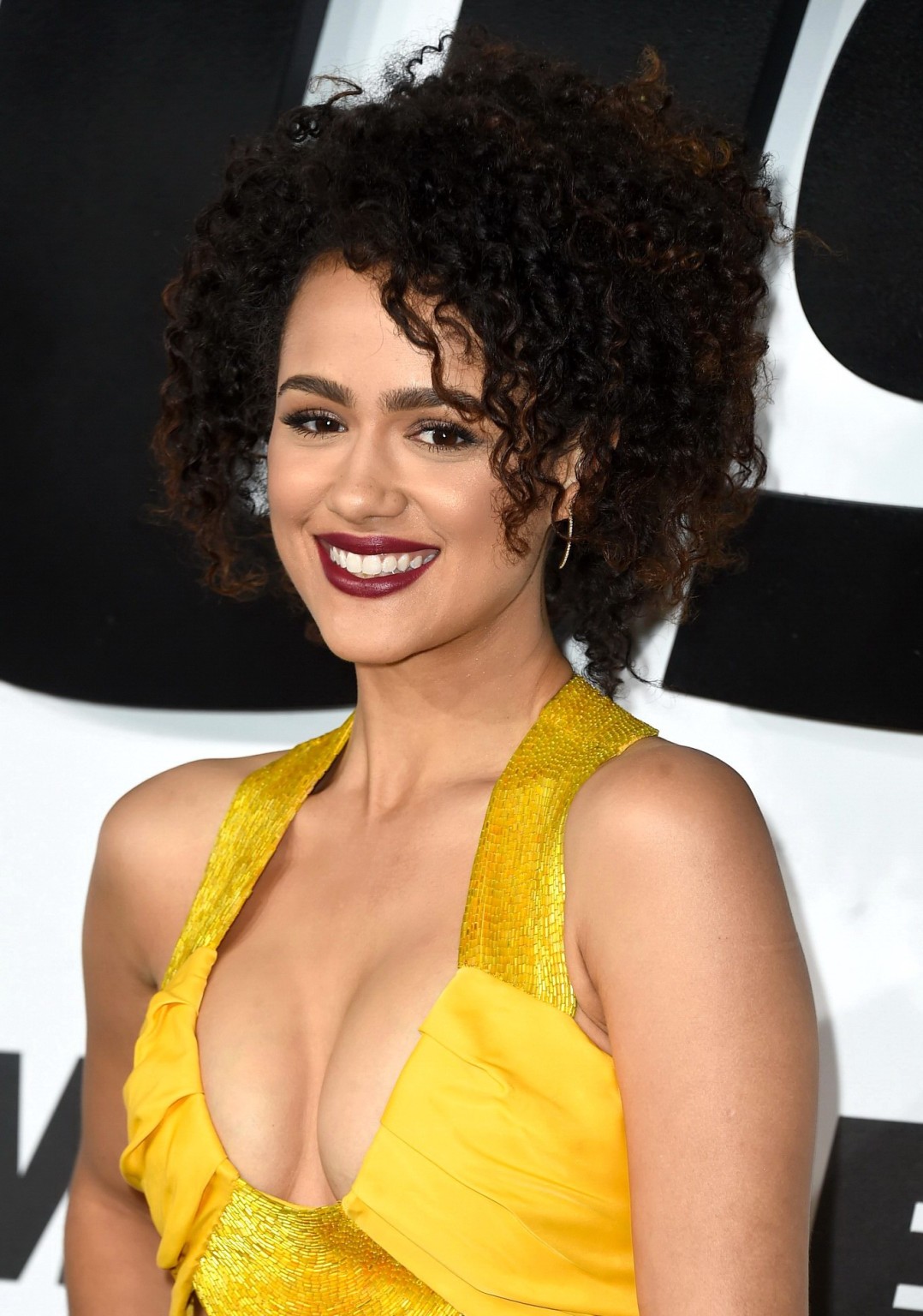 Nathalie emmanuel che mostra un'enorme scollatura alla prima di furious 7 a Hollywood
 #75168414