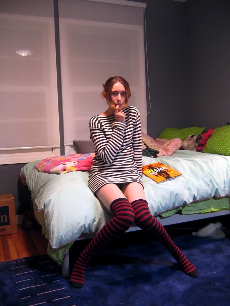 Homemade amateur teen girlfriend in panties socks and handcuffs #78660050