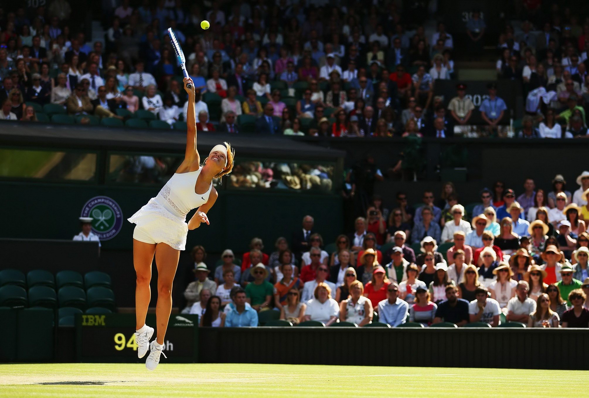 Maria Sharapova flashing her white panties at the Wimbledon #75156482