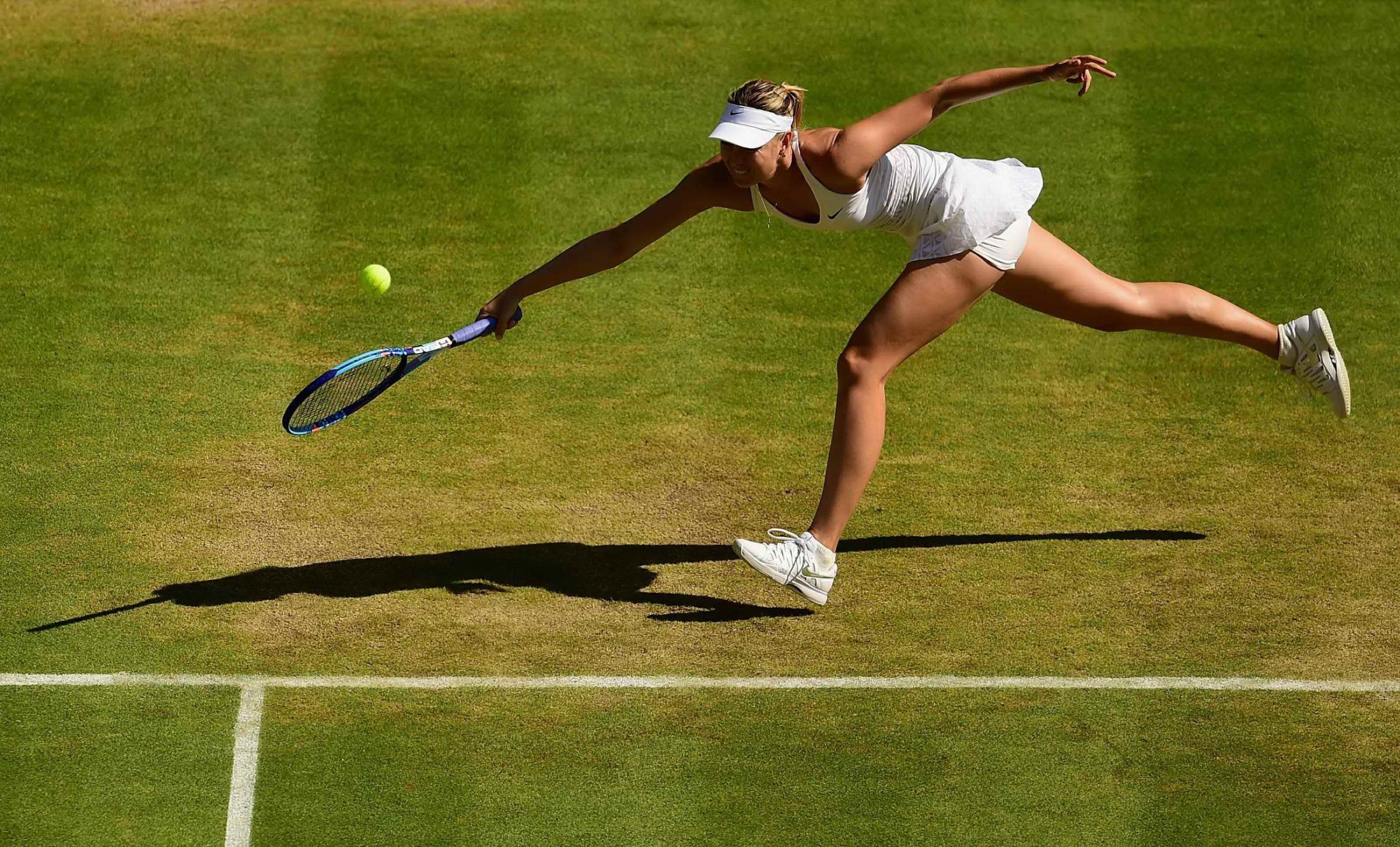 Maria Sharapova flashing her white panties at the Wimbledon #75156542