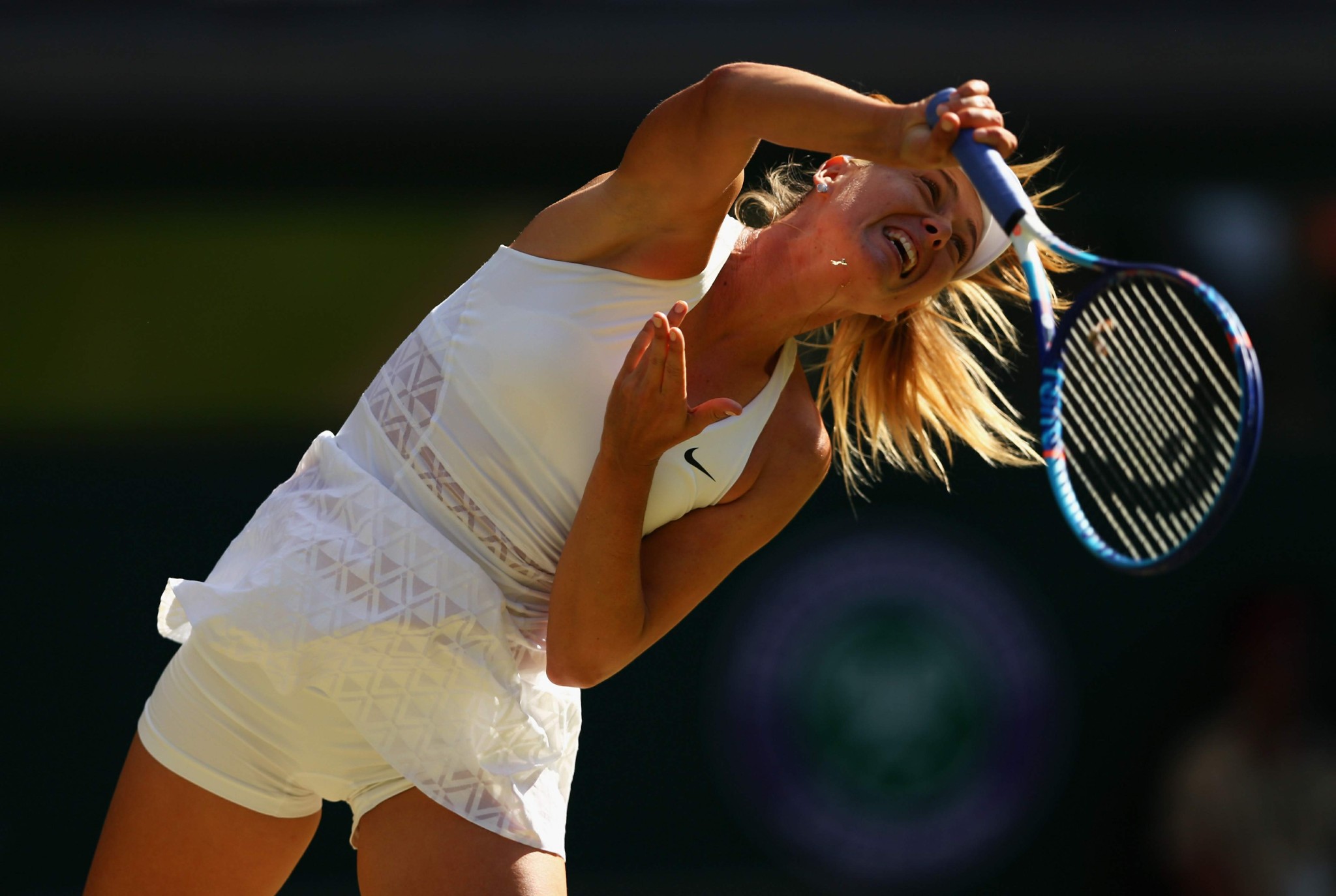 Maria Sharapova flashing her white panties at the Wimbledon #75156597