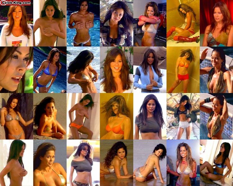 Hot Brooke Burke posing and showing her big natural boobs #75376502
