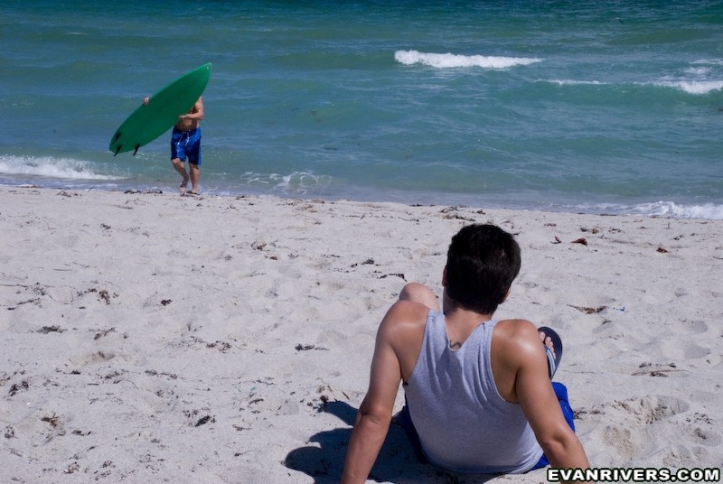 Evan was allways inteerested in the surfers #76896691