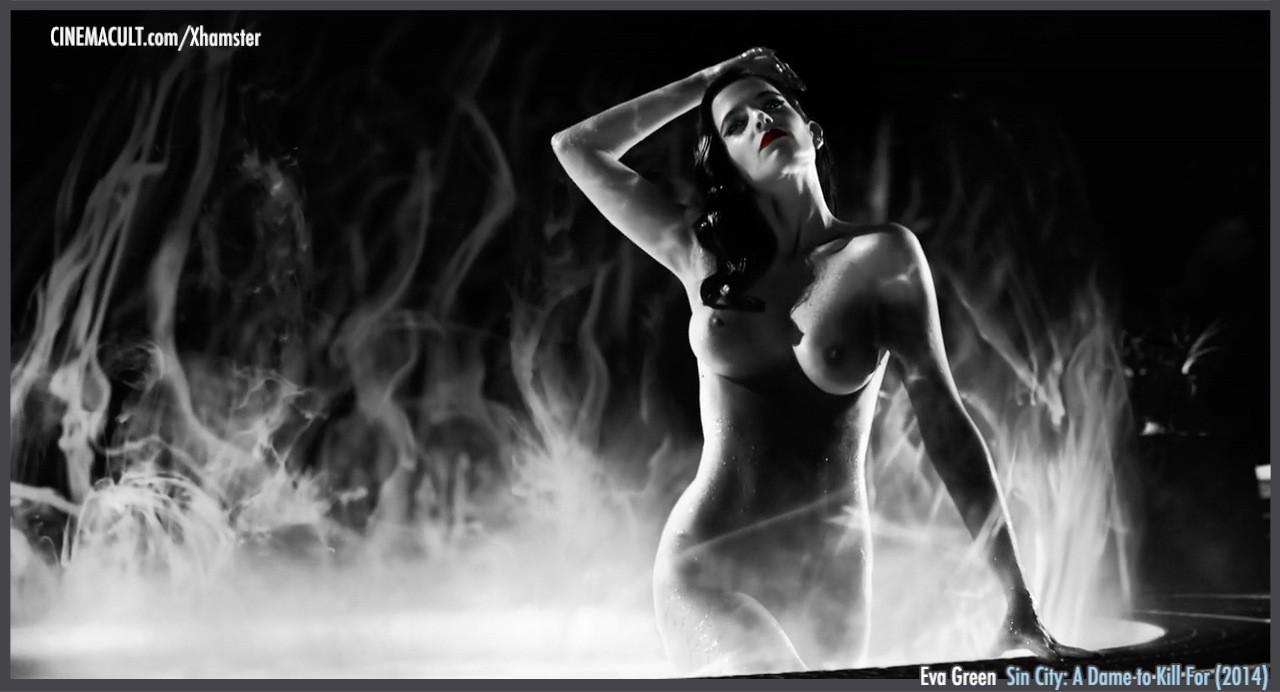 Eva Green nude black  white scenes from Sin City #74682344