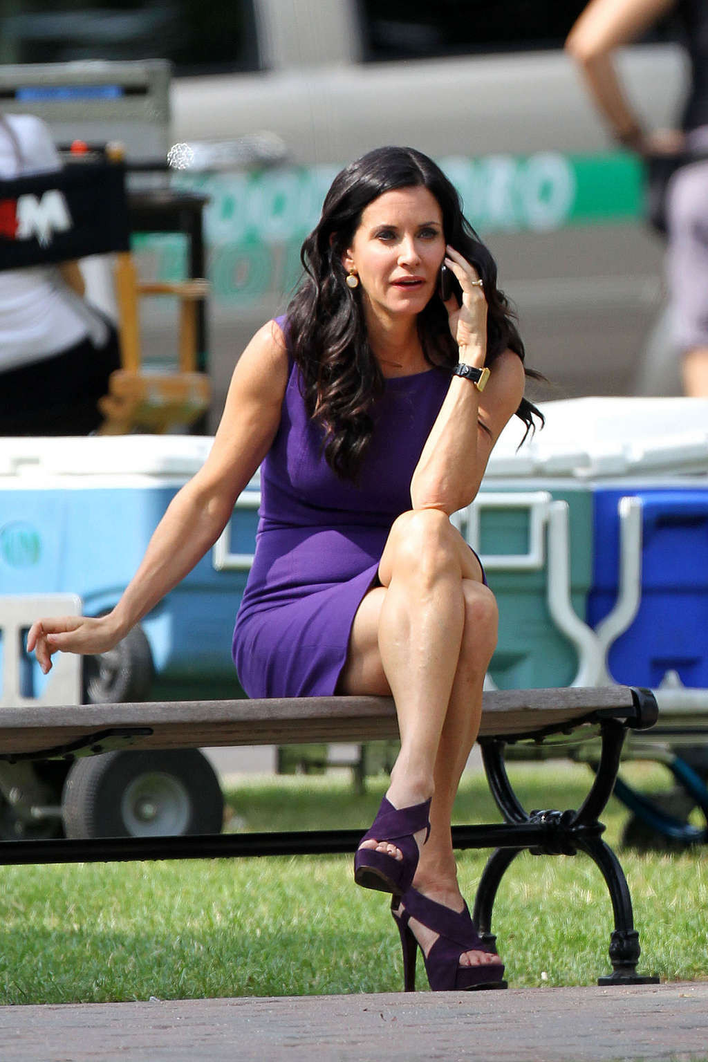 Courteney Cox flashing her panties and show great body in tight dress #75339431