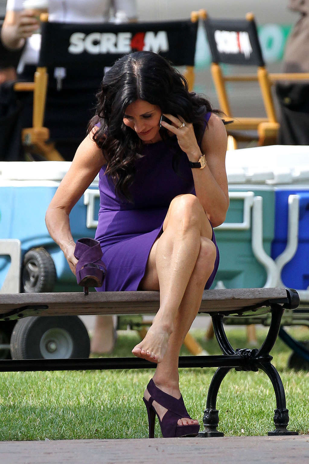 Courteney Cox flashing her panties and show great body in tight dress #75339437