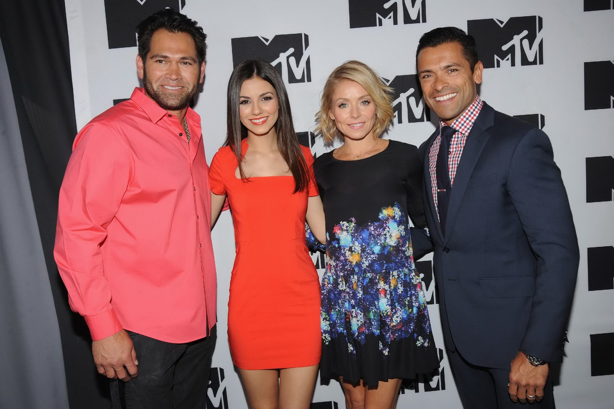 Victoria Justice looks very hot wearing a red mini dress at MTV Upfront #75198143